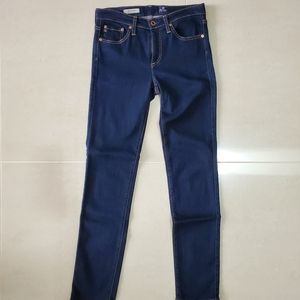AG Adriano Goldschmied The Prima Mid-rise Cigarette Blue Jeans - Size 26R